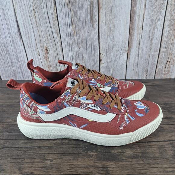 Vans Hawaiian Jungle Floral Ultrarange Exo SE Sneaker Men's Sz 8 Women's 9.5 Red - Picture 3 of 9